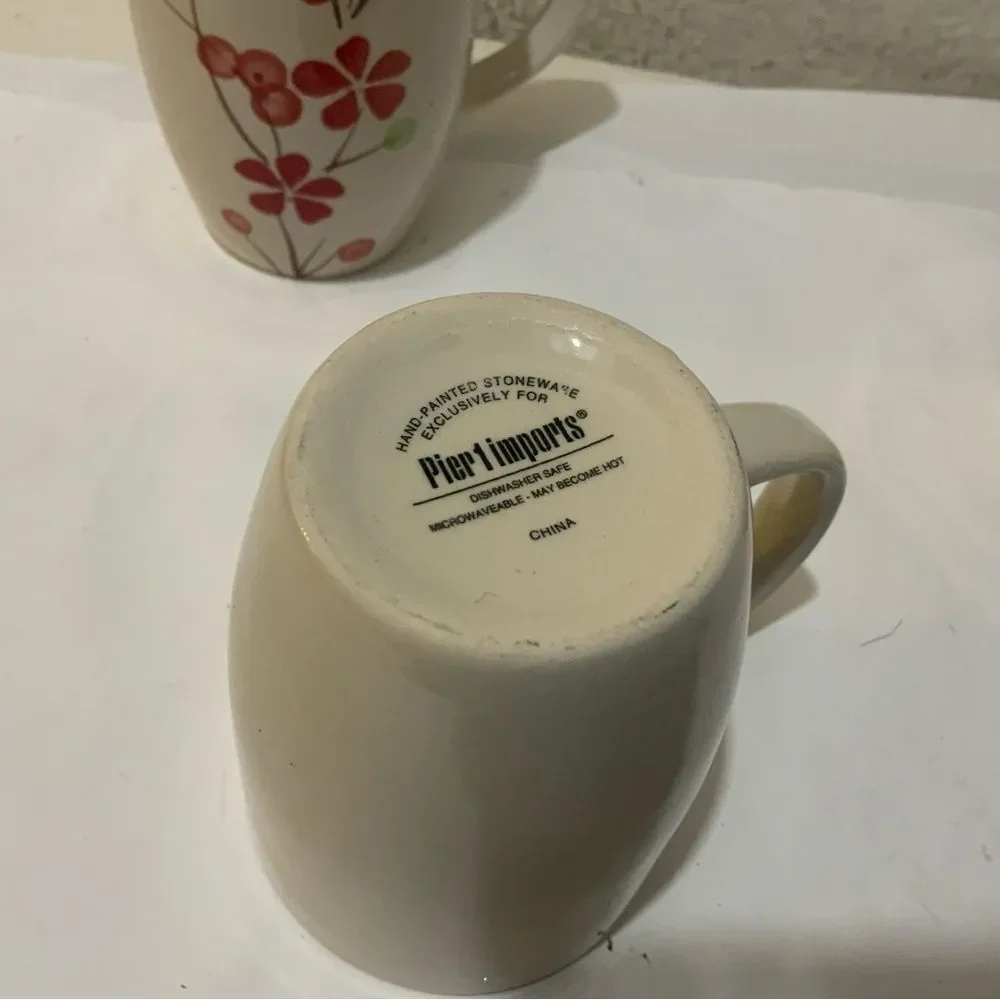 Pier 1 imports 3 pc Coffee Cup Mug Set